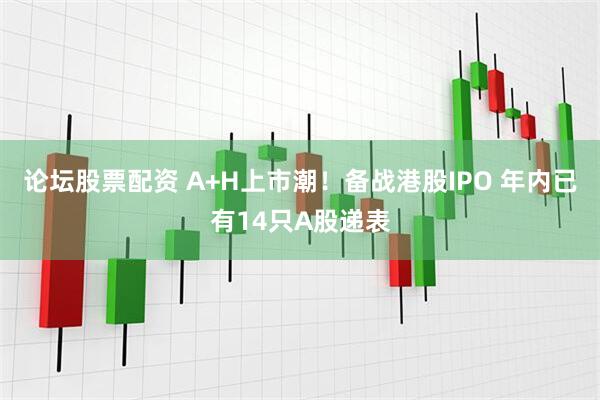 论坛股票配资 A+H上市潮！备战港股IPO 年内已有14只A股递表